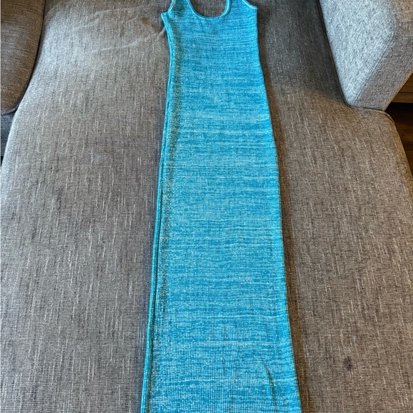 Blue Sleeveless Knit Dress - Picture 1 of 1
